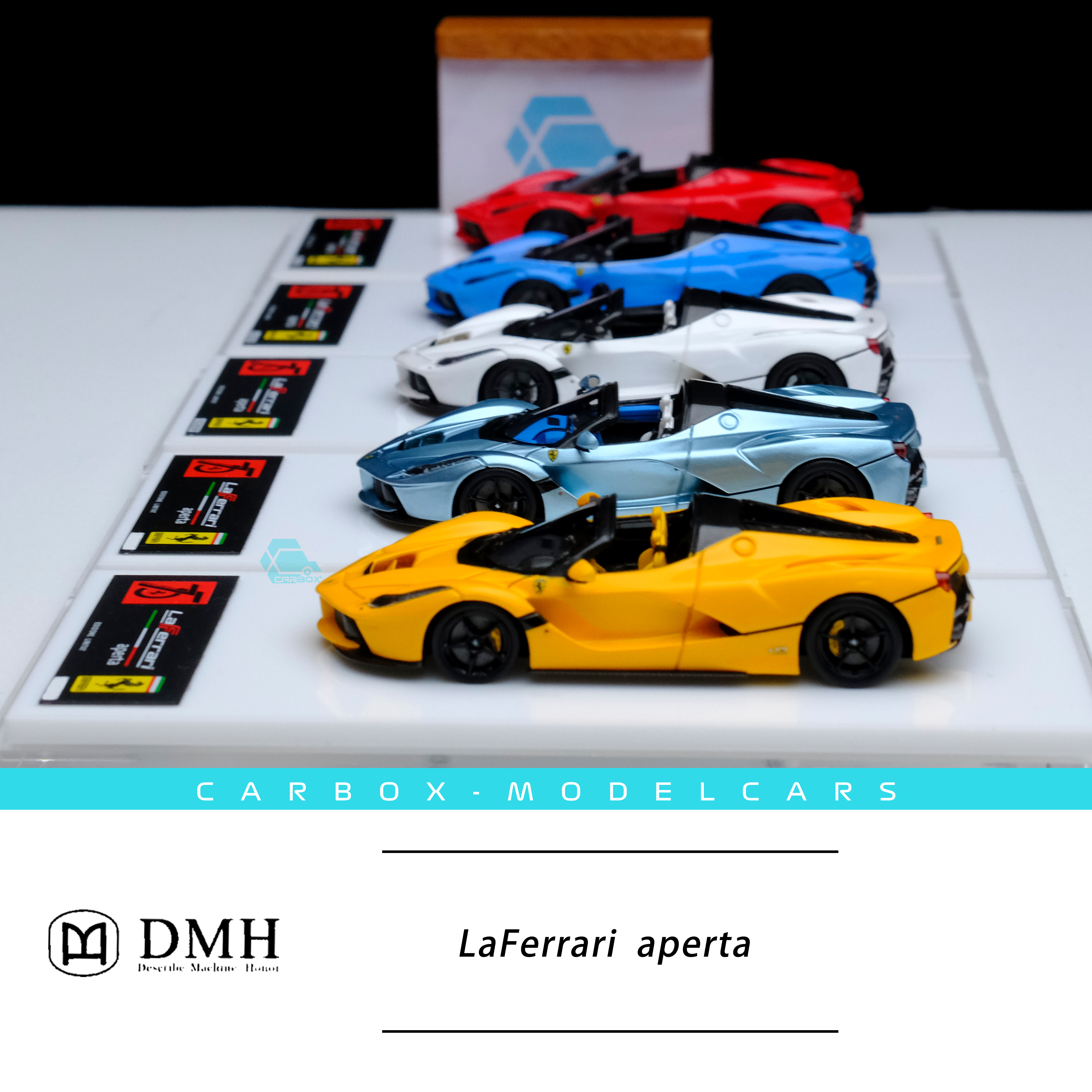 [CarBox] DMH 1:64法拉利拉法敞篷 LaFerrari aperta树脂车模-图2