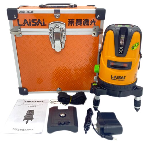 莱赛激光水平仪蓝绿光5线强光高精度LSG640SLD室外标线仪锂电投线 - 图3