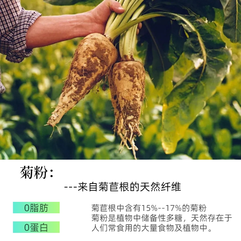 HSI型500克/袋*2袋共1KG比利时进口orafti纯菊粉膳食纤维益生元菌 - 图1