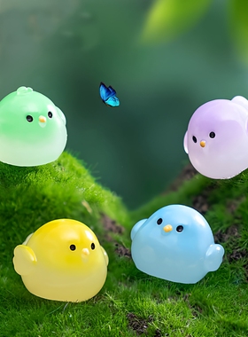 手工学生可爱大小号云雀小鸡公仔diy装饰盲袋挂配件微景观小摆件