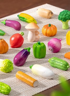 静物大号仿真蔬菜食玩盲袋直播儿童玩具DIY装饰挂配件迷你小摆件