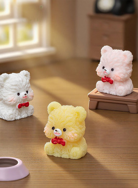 微景观情人节爱心泰迪熊公仔迷你生肖娃娃屋diy装饰配件桌面摆件