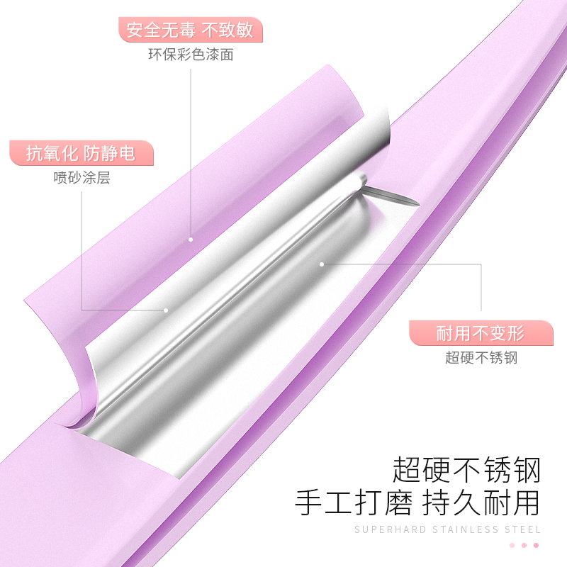 专业假睫毛镊子高精密全套装工具不锈钢初学者美睫师化妆金羽夹子 - 图2