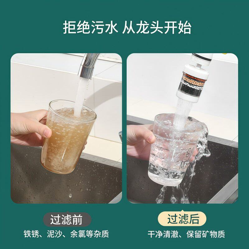 水龙头延伸过滤器通用防溅嘴厨房专用净水神器家用自来水净化花洒