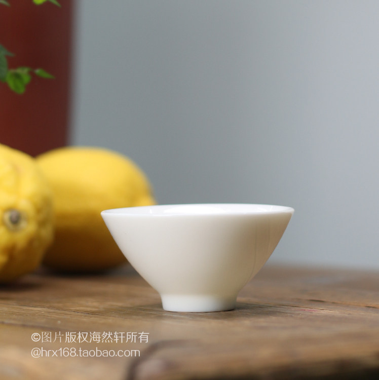 Chaozhou Ceramic Kung Fu Tea Set Mutton Fat Jade Solid Color