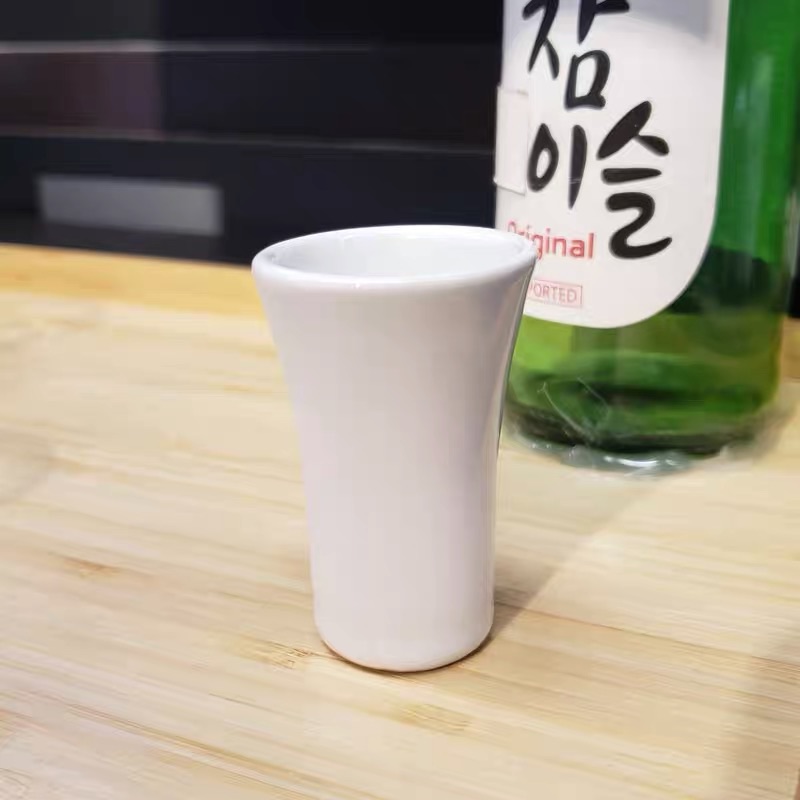 国内宜家代购索格林塔小号白酒杯4件 家用日式陶瓷白酒烈酒杯包邮