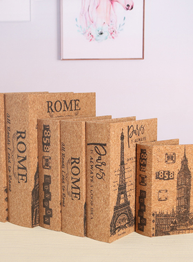 欧式风书籍盒子摄影道具橱窗摆件