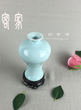 龙泉创意青瓷花瓶摆件水培装饰品