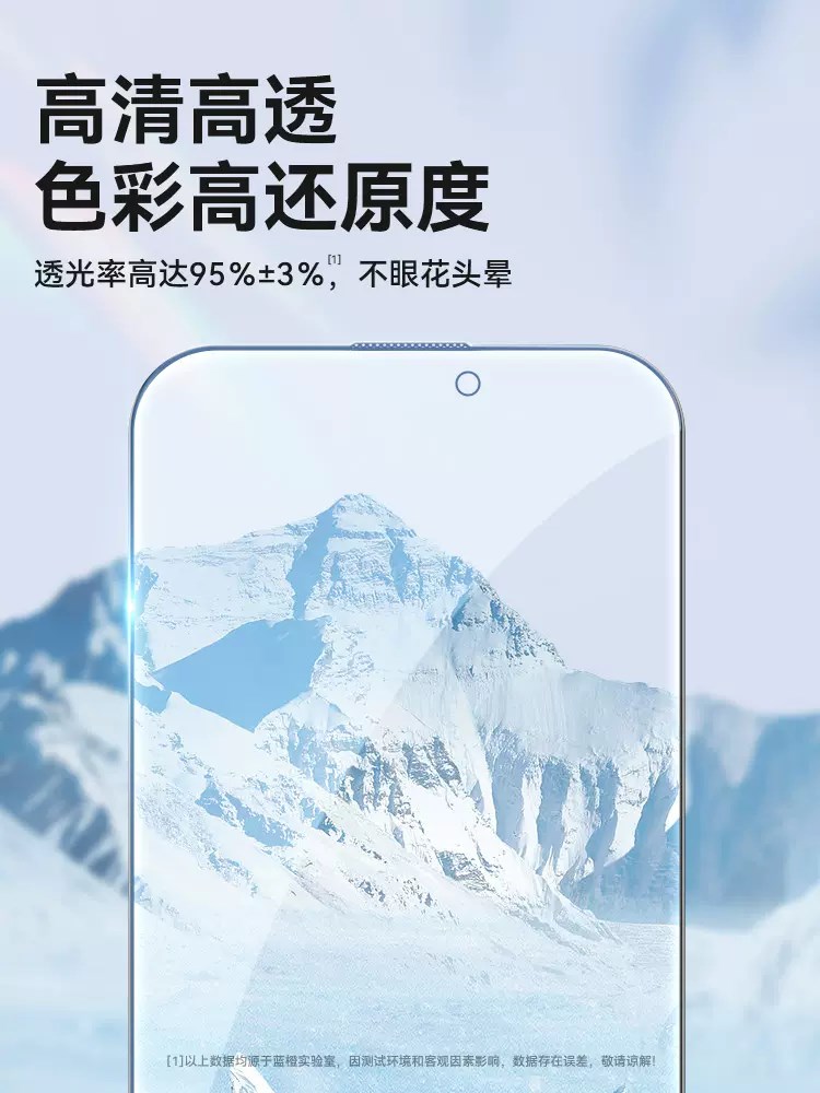 BLUEO蓝猩适用iPhone15ProMax听筒防尘高清膜苹果14proMax全屏钢化膜 iPhone15Pro磨砂游戏膜15plus防偷窥 - 图1