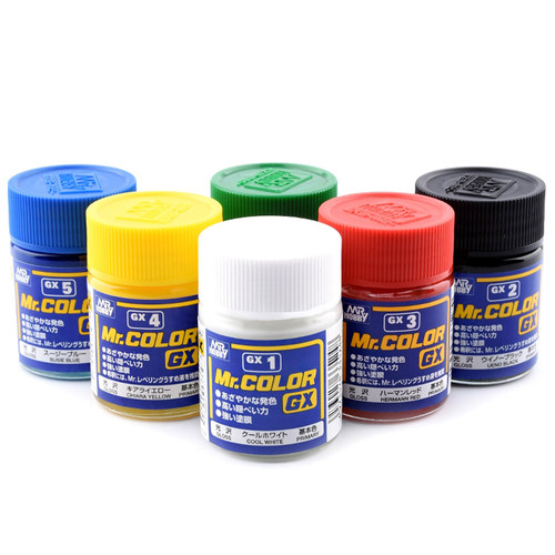 恒辉模型 郡士GX系列 亮泽光泽油性漆模型专用油漆18ML GX1-GX6 - 图0