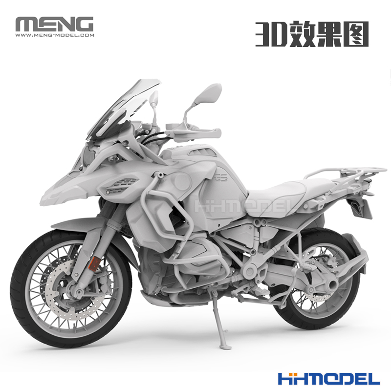 恒辉模型 MENG MT-005 1/9 宝马R 1250 GS ADV水鸟越野旅行摩托车 - 图2