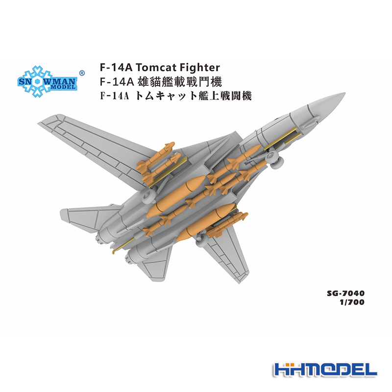 恒辉模型 雪人 SG7040-7042 1/700 F-14 雄猫舰载战斗机 多款可选 - 图2