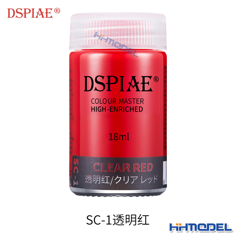 恒辉模型 DSPIAE迪斯派 SC01-07硝基油性油漆透明色系列 18ml-图0