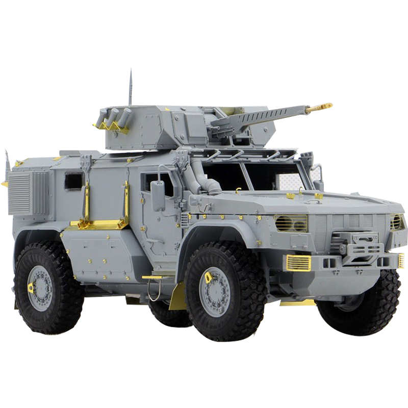 恒辉模型 RPG 35022 1/35台风-VDV K-4386装甲防雷车拼装车辆-图3