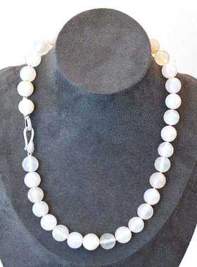 新款贵气透明白水晶项链