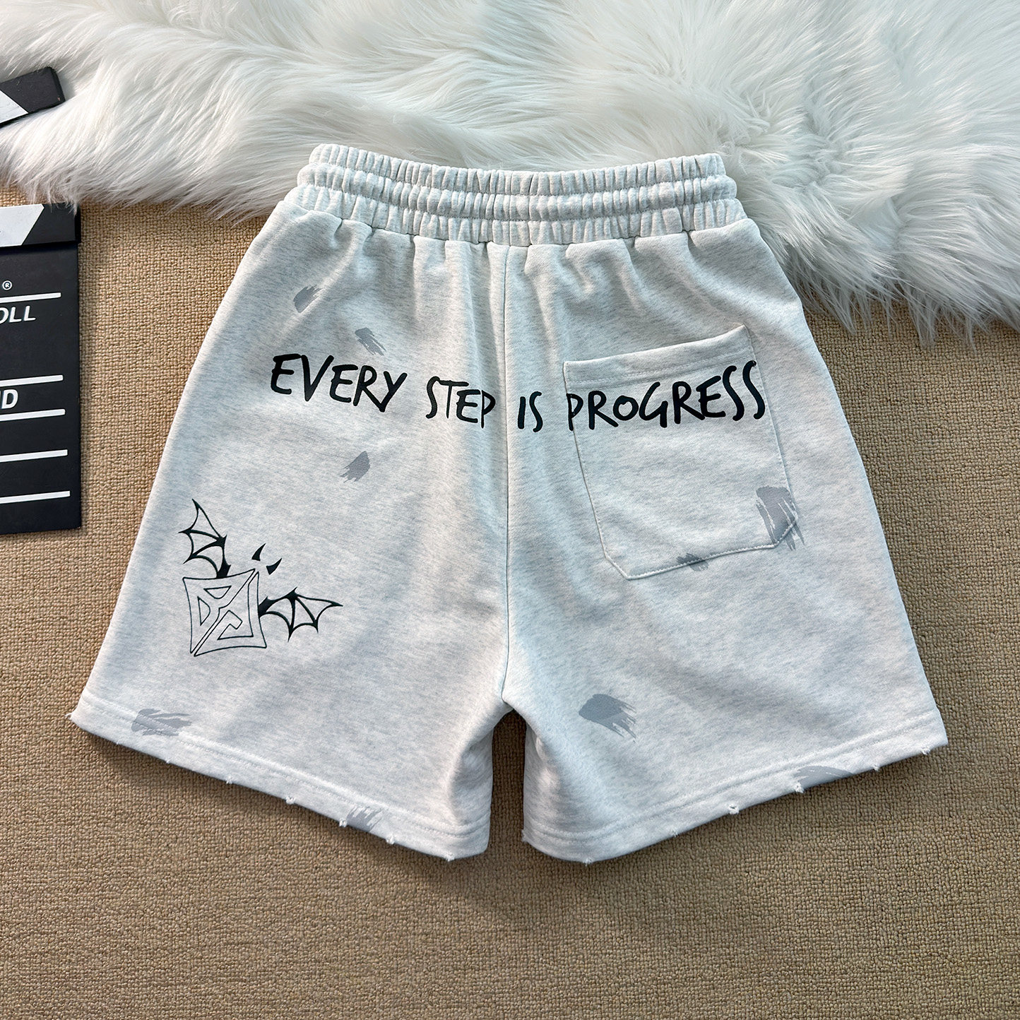 390克加厚毛圈花卉印花休闲短裤男士夏季高街潮牌宽松四分裤子女,淘宝优惠券,粉丝福利购,淘宝优惠卷