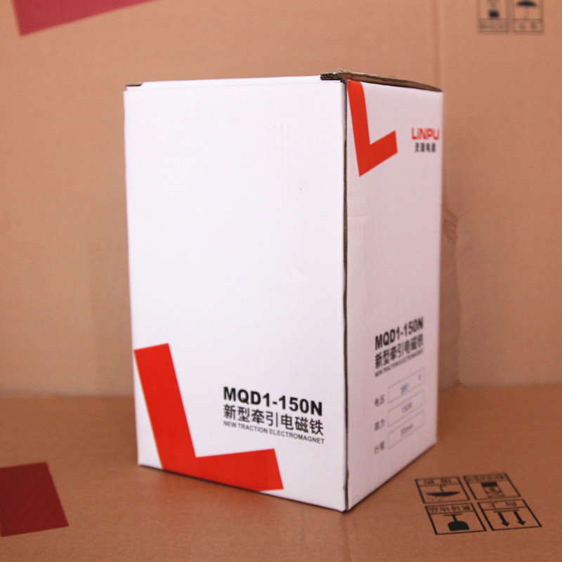 灵璞新型牵引电磁铁MQD1-8KG MQD1-15mqd1-250N冲床电磁铁380V-图2