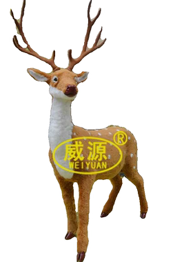 长角鹿仿真居家摆件威源仿毛