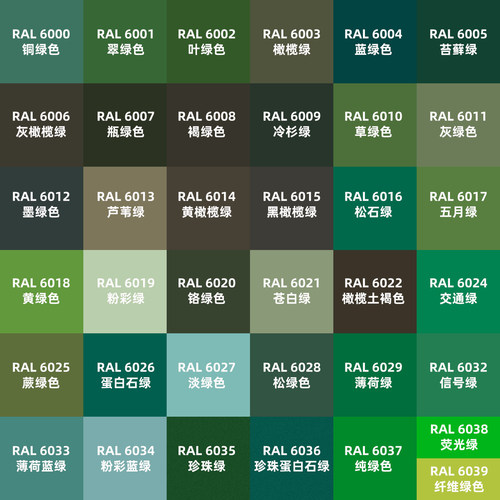 自喷漆劳尔色喷漆RAL6000铜绿色6005苔藓绿6018黄绿色6032整箱价 - 图2