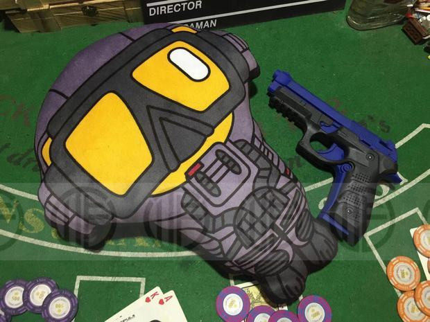 美利堅洋行獨家DEVGRU蛙人沙發抱枕Q版武器毛绒公仔汽車靠墊 - 图0