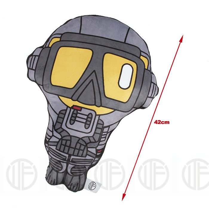 美利堅洋行獨家DEVGRU蛙人沙發抱枕Q版武器毛绒公仔汽車靠墊 - 图3