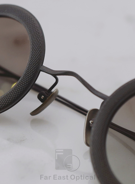 RIGARDS金属眼镜框 RG1009TI 圆形雕花近视复古钛金属男女眼镜架