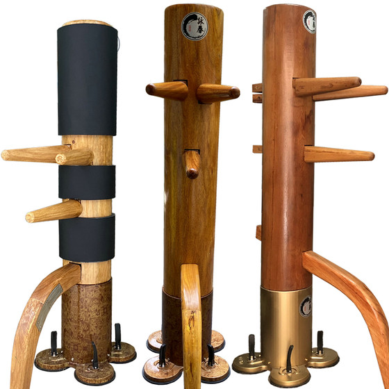 Wing Chun children's solid wood vertical wooden dummy