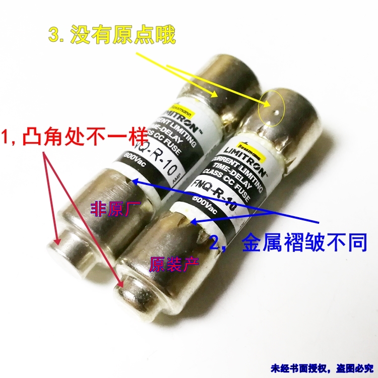 美国Bussmann熔断器 CC-TRON保险丝 FNQ-R-4 4A 600V 10*38mm - 图3