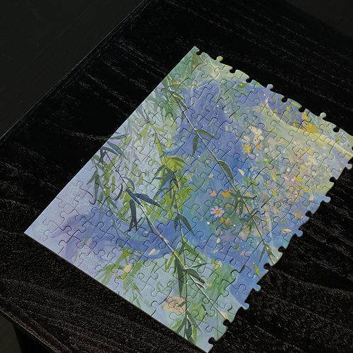 以梦为马·《逍遥游》原创手绘中式拼图•500片丝绒触感53x38cm - 图1