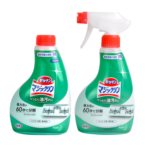 日本花王泡沫厨房去油污喷雾 炉灶油烟机除油清洁剂400ml - 图3