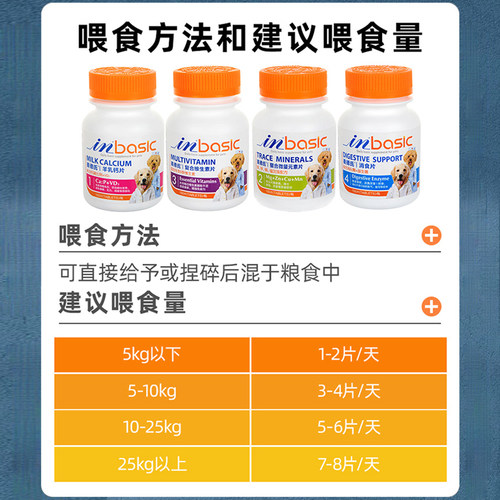 麦德氏狗狗微量元素片泰迪金毛幼犬狗用吃屎宠物维生素粉补钙钙片-图3