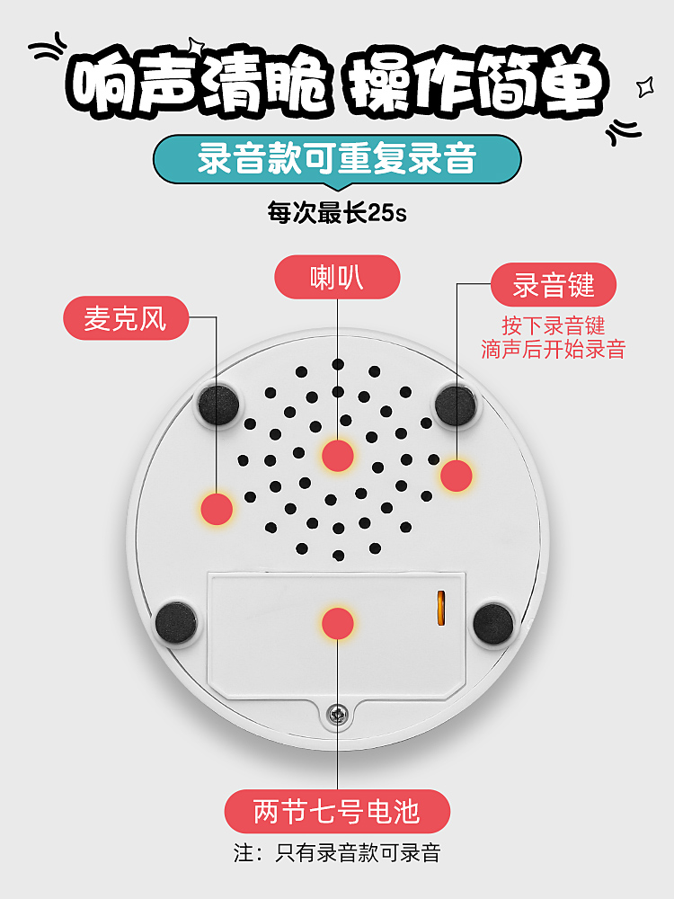 狗狗交流按钮说话宠物按铃训练器语音按键玩具录音解闷发声狗用品 - 图2