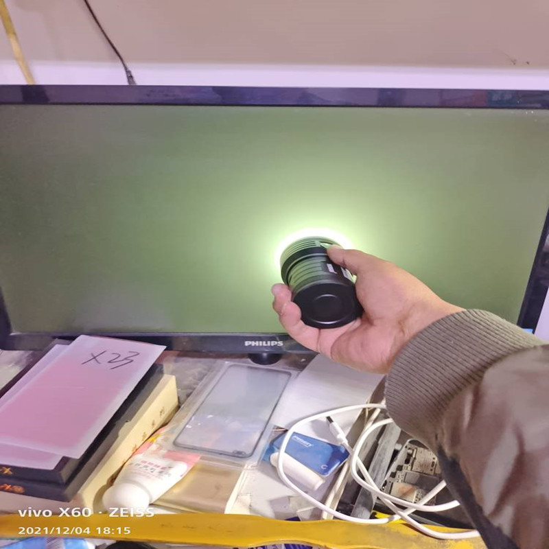 充电强光手电筒18灯专业照笔记本屏幕看平板显示器爆裂屏电视背光