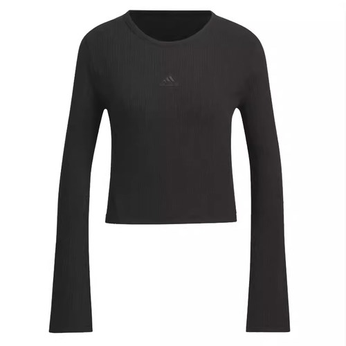 ADIDAS阿迪达斯女装2024秋季新款跑步速干休闲运动长袖T恤 JJ3597 - 图1