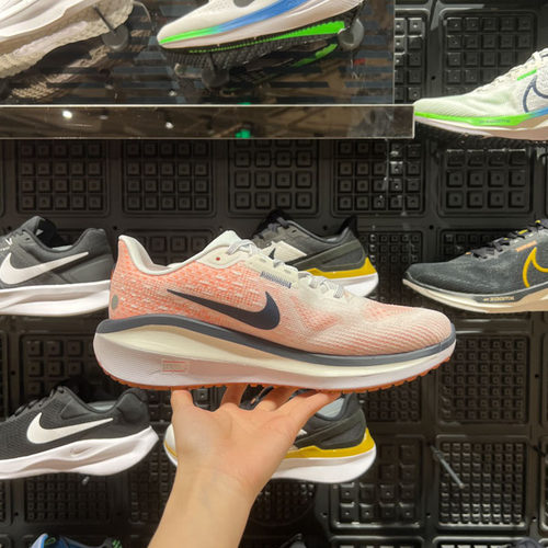 Nike耐克男鞋2024夏新款ZOOM VOMERO 17运动减缓跑步鞋FB1309-102 - 图0