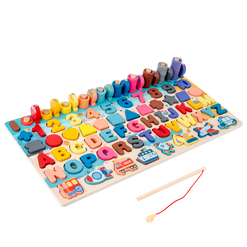 幼儿童数字积木早教拼图益智力开发1-2周岁半3宝宝动脑玩具男女孩 - 图3