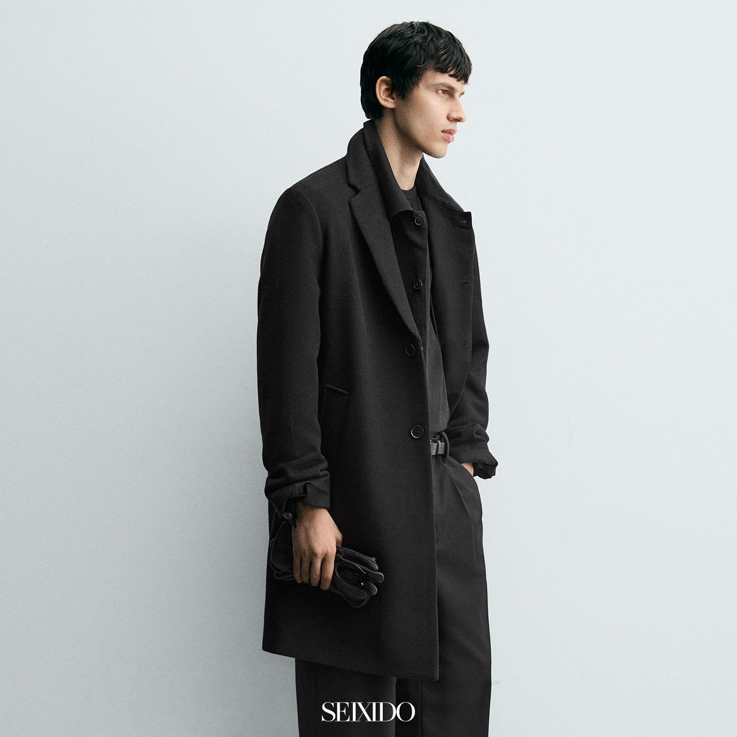 柜799！秋冬男装羊毛混纺修身直筒后开叉大衣毛呢外套8281104 800,淘宝优惠券,粉丝福利购,淘宝优惠卷