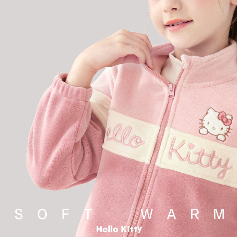 女童外套秋冬2025新款儿童休闲卫衣洋气中大童摇粒绒加厚上衣童装,淘宝优惠券,粉丝福利购,淘宝优惠卷