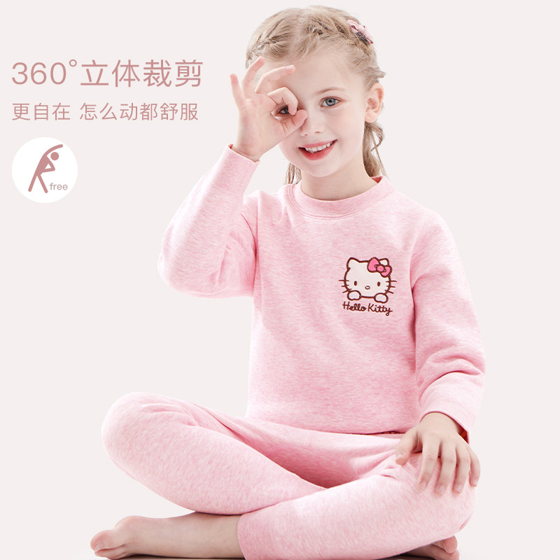 女童保暖内衣套装纯棉加绒加厚儿童秋衣秋裤宝宝秋冬全棉秋衣套装,淘宝优惠券,粉丝福利购,淘宝优惠卷