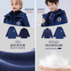 Boys' Jackets Children's Jackets Autumn and Winter New Big Children's Outdoor Three-in-One Windproof Jackets Down Jackets