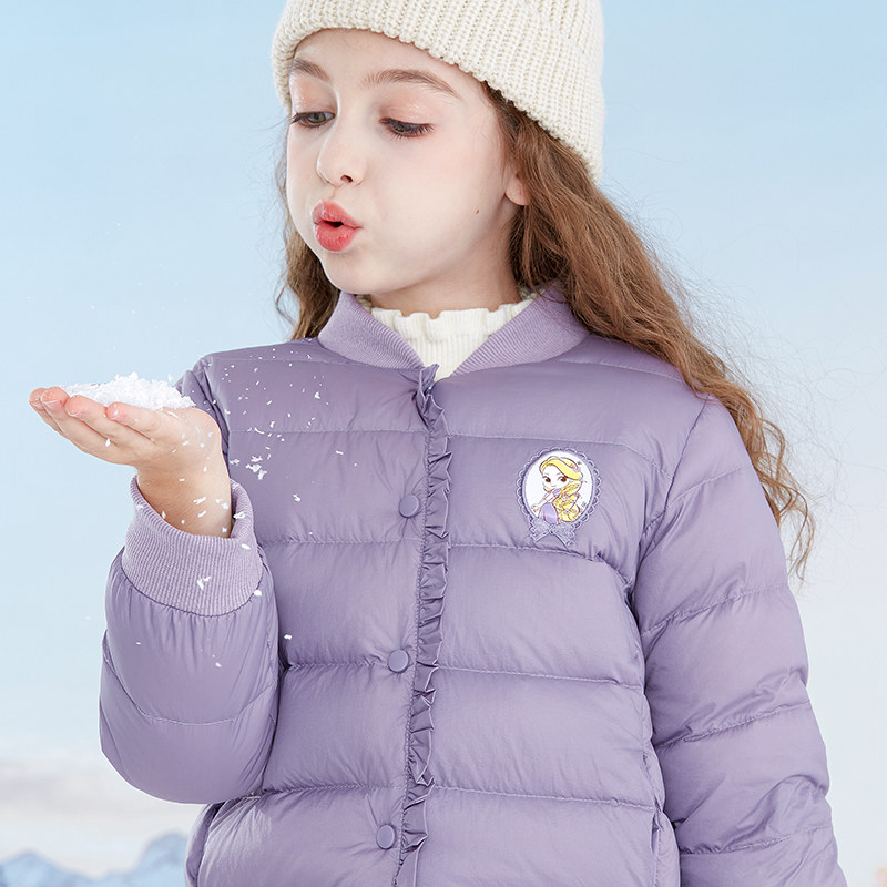 迪士尼女童羽绒服冬季儿童外套中大童轻薄内胆保暖白鸭绒洋气童装,淘宝优惠券,粉丝福利购,淘宝优惠卷