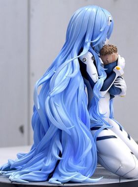 世纪福音战士绫波丽美跪姿手办