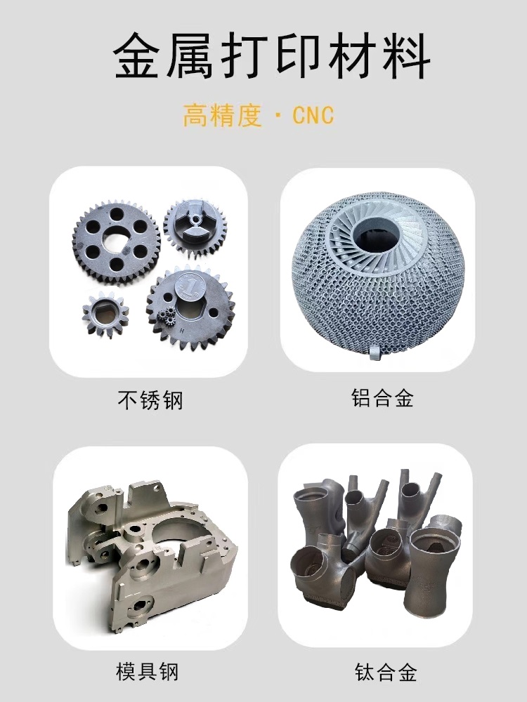 金属3d打印服务工业级SLM高精度不锈钢铝合金CNC模型定制手板打样 - 图1