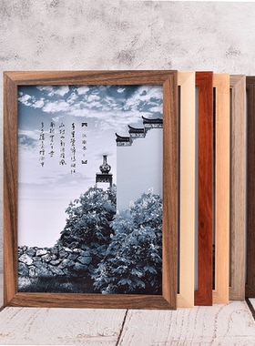 挂墙Nhanc/侬家手工画框木简相框