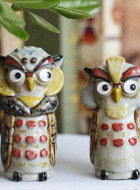 陶瓷创意客厅可爱风桌面茶宠摆件