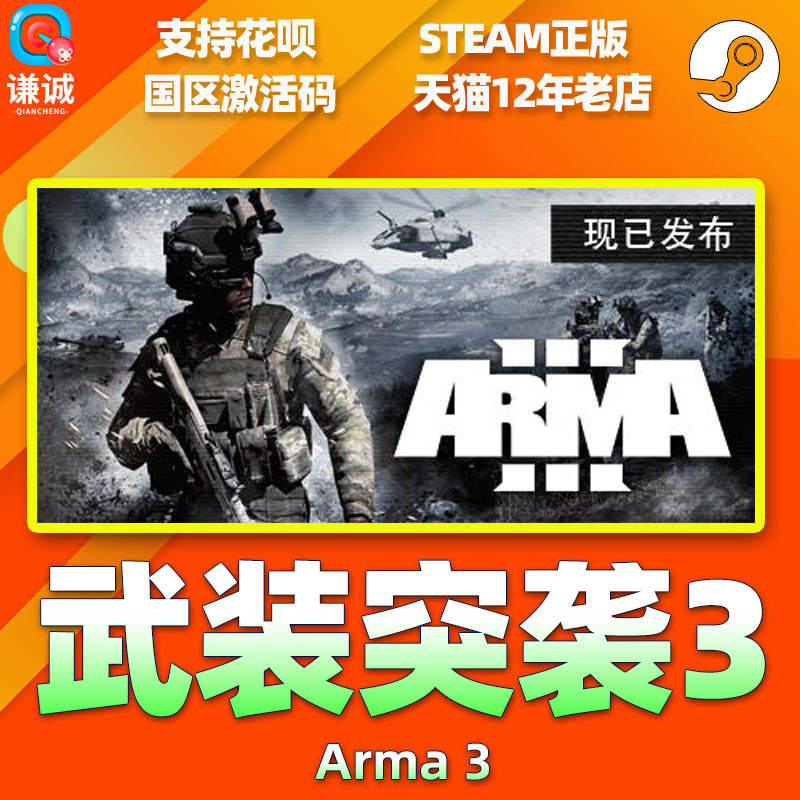 steam 武装突袭3 Arma 3 国区激活码cdkey 中文 PC 正版游戏 - 图1