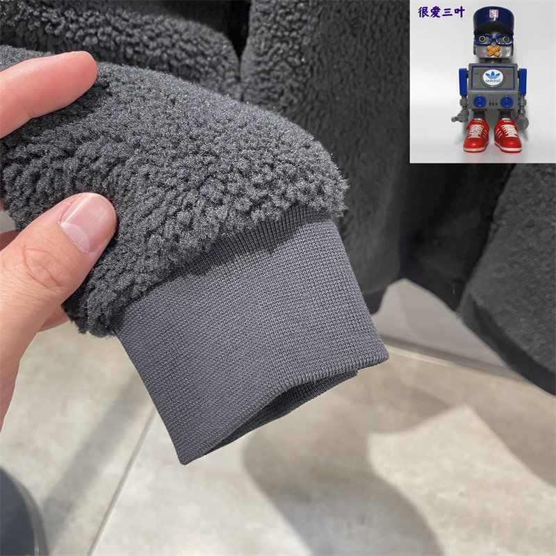 Adidas/阿迪达斯冬季男女同款儿童休闲摇粒绒保暖立领外套 IQ1325,淘宝优惠券,粉丝福利购,淘宝优惠卷