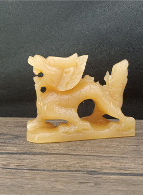 玉石四大神兽瑞兽摆件