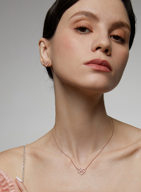 【礼盒包装】伊泰莲娜项链女锁骨链日韩时尚ins风时尚心形项链女