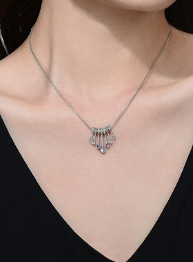 伊泰莲娜合金仿水晶个性女项链